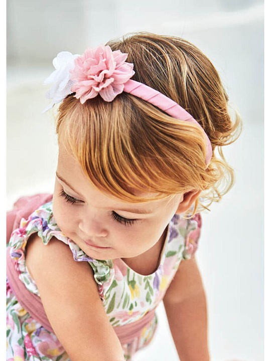 Mayoral Pink Kids Headband with Flower