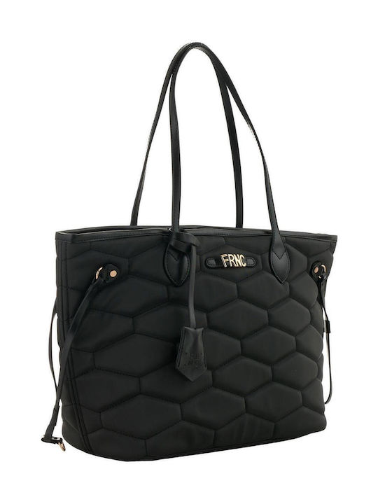 Set Geantă de damă Shopper De umăr Neagră