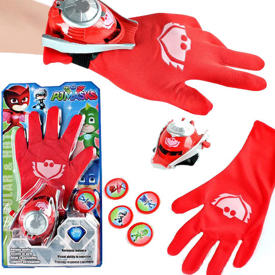 Mănușă cu Lansator PJ masks Roșu 24buc