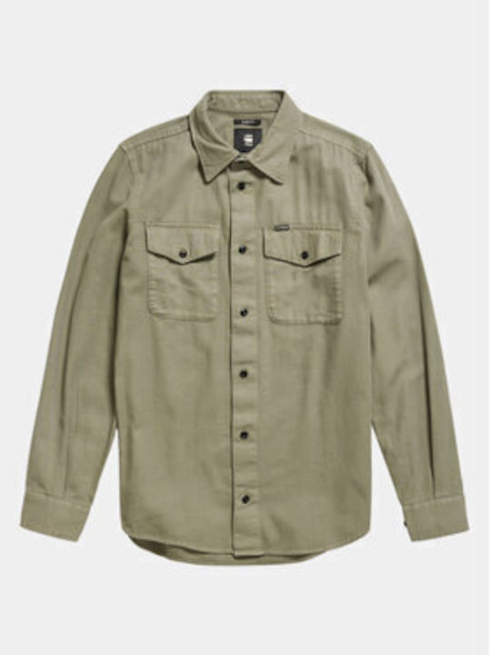 G-Star Raw Herrenhemd Langärmelig Green