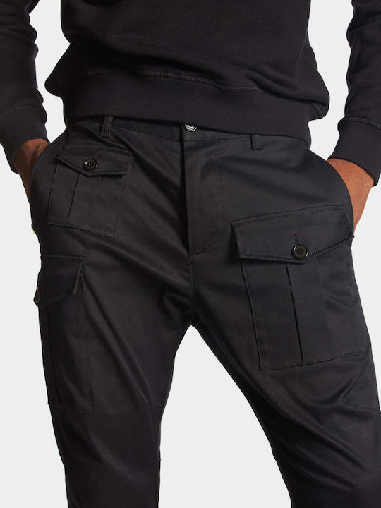 Pantaloni cu Croială Slim Negru