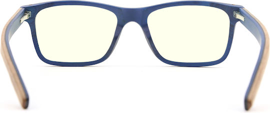 Daponte Holzartiger Brillengestell Braun DAP08K