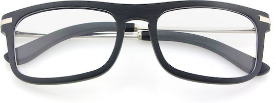 Daponte Wooden Prescription Eyeglass Frame Blue DAP013BS