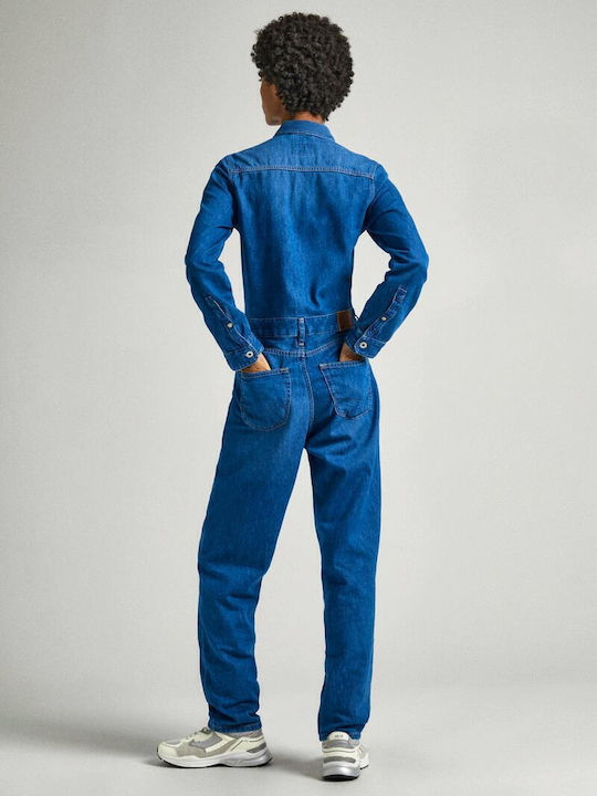 Γυναικεία Μακρυμάνικη Ολόσωμη Φόρμα Denim