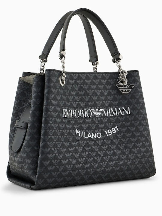 Emporio Armani De piele Geantă de damă Tote Neagră Y3D159YWS0E