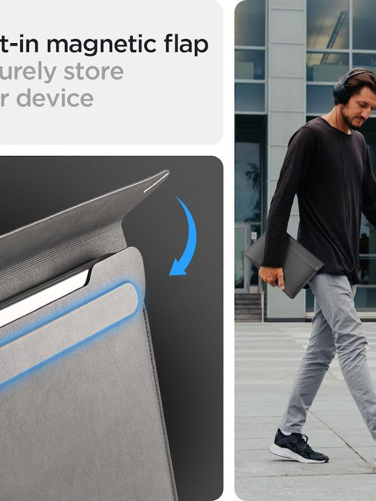Spigen Pouch Чанта Калъф за лаптоп 15" в Сив цвят