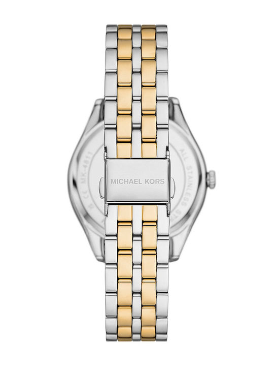 Michael Kors Harlowe Crystals Мъжки часовник на батерия с метална гривна Michael Kors Harlowe Crystals Мъжки часовник на батерия с метална гривна