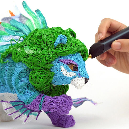 3Doodler PLA 3D Принтер Филамент 1.75мм Снежнобял 0.002кг 25бр Пълнител