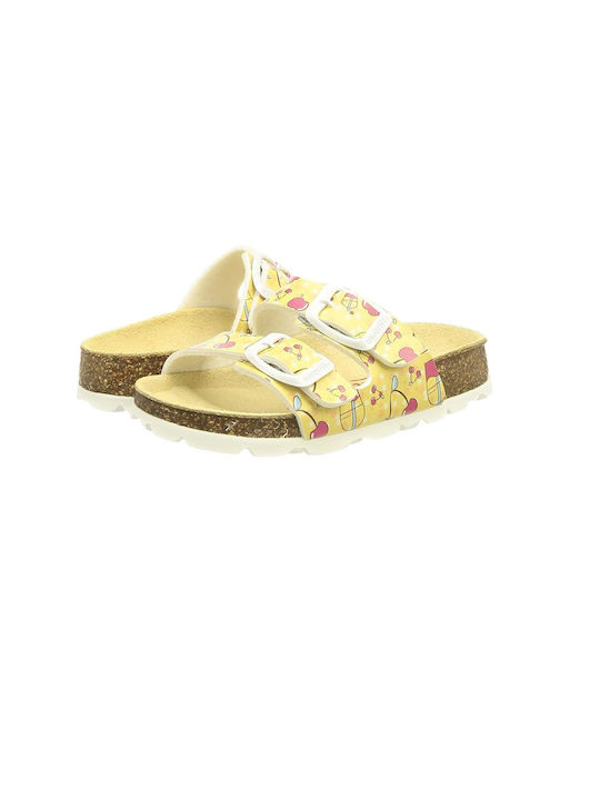 Superfit Leather Women's Sandals Yellow