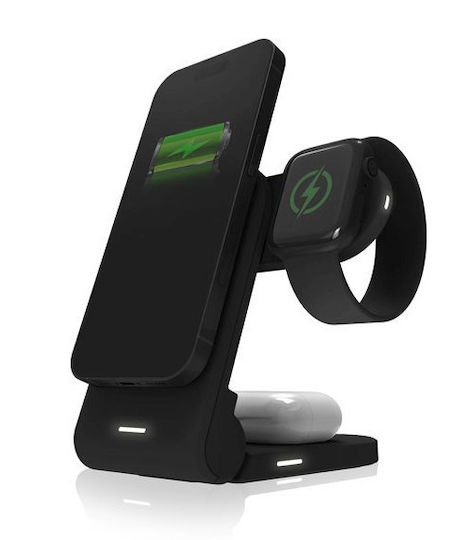 STM Ασύρματος Φορτιστής (Qi Pad) 15W Μαύρος (Chargetree)