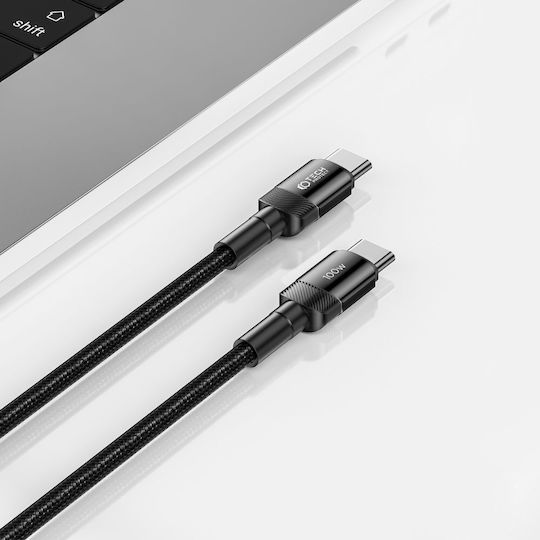 Tech-Protect Ultraboost Evo USB 2.0 Cable USB-C male - USB-C 100W PD Μαύρο 2m