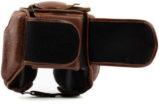 Everlast 1910 Κάσκα Πυγμαχίας Ενηλίκων Aνοιχτού Τύπου Δερμάτινη Καφέ