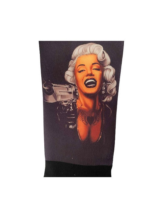 Marilyn Herren Gemusterte Socken Black 1Pack