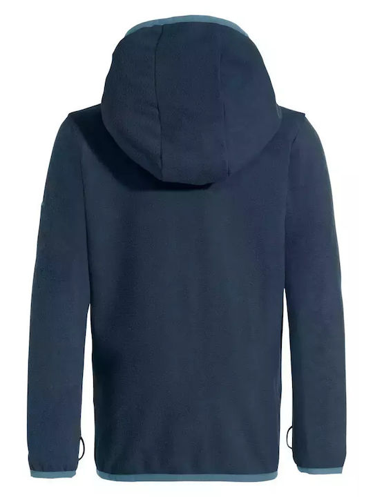 Vaude Kinder-Sweatjacke mit Kapuze Blau