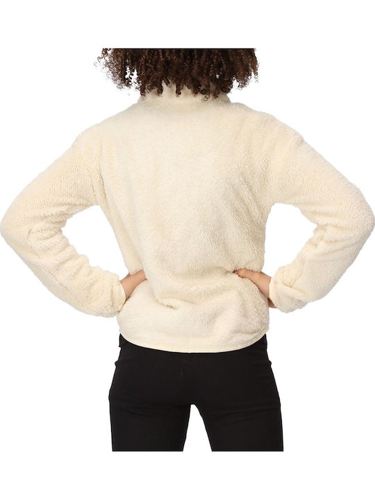 Kinderstrickjacke Fleece Ecru