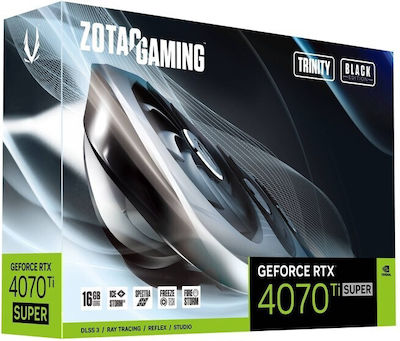 Zotac GeForce RTX 4070 Ti Super 16GB GDDR6X Trinity Black Edition Κάρτα Γραφικών