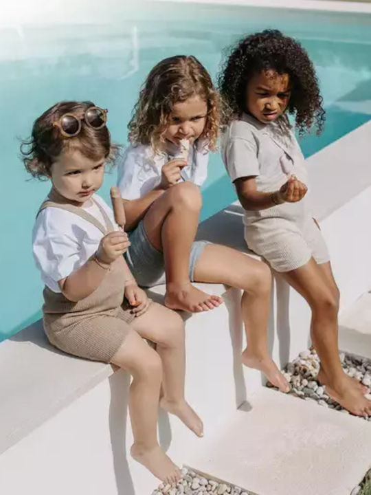 Kinder Leggings Kurz Beige