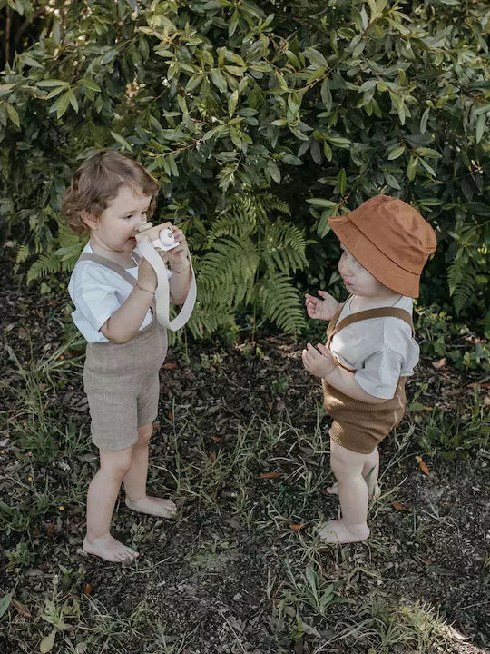 Kids Legging Short Acorn Brown