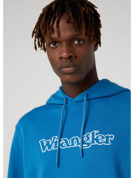 Wrangler Men's Sweatshirt with Hood Blue