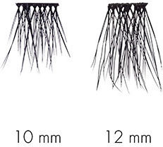 Sweed Cluster 3D Einzelne Wimpern Wimpernkleber in Schwarz Farbe Lang 12Stück