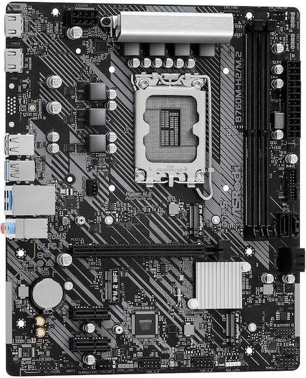 ASRock B760M-H2/M.2 Motherboard Micro ATX με Intel 1700 Socket