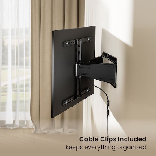 Brateck LPA79-464 LPA79-464 Wall TV Mount with Arm up to 90" and 50kg Silver