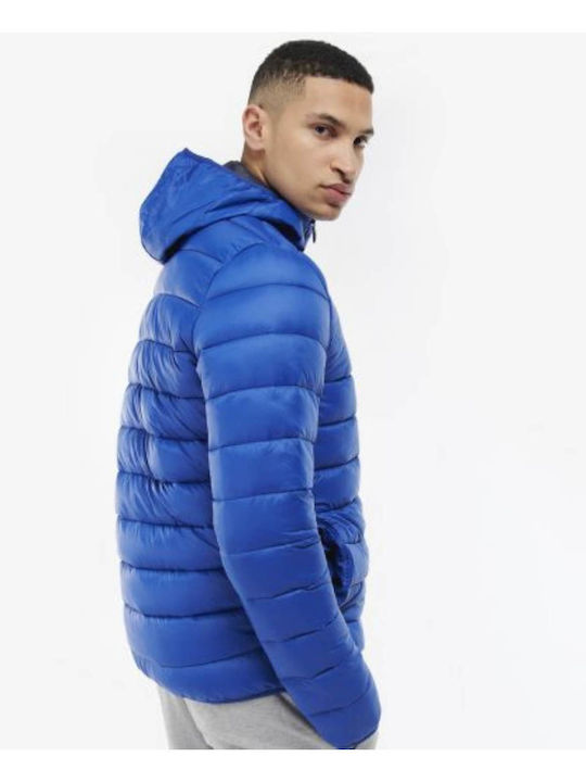 Barbour Geacă pentru bărbați de iarnă Puffer Albastru