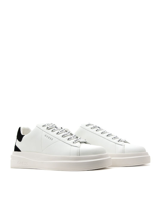 Guess Elba Carryover Flatforms Sneakers White Black