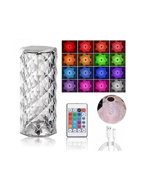 Dekorative Lampe Vase LED Rosa