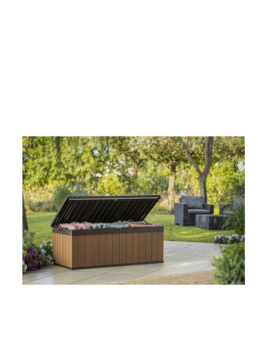 Keter Außenlagerbox Darwin aus Polypropylen 570Es Braun L132.2xB55.7xH71.2cm