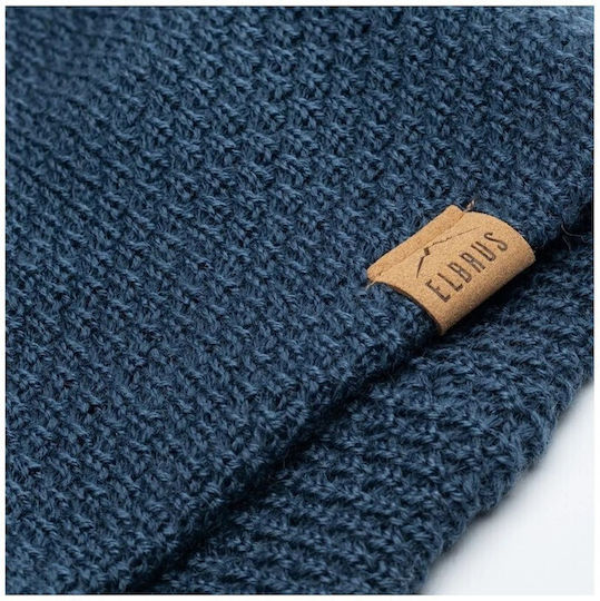 Pom Pom Beanie Beanie in Marineblau color
