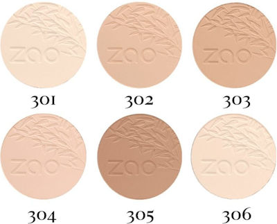 Zao Organic Makeup Organic Compact Poudre 303 Brown Beige 9gr