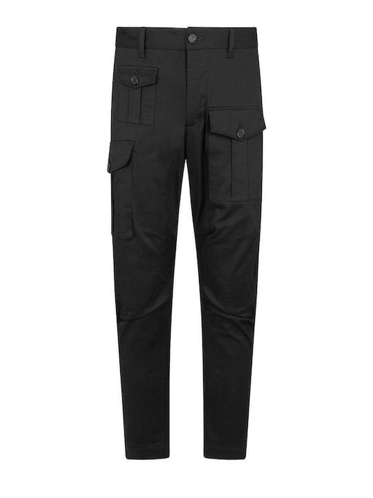 Pantaloni cu Croială Slim Negru