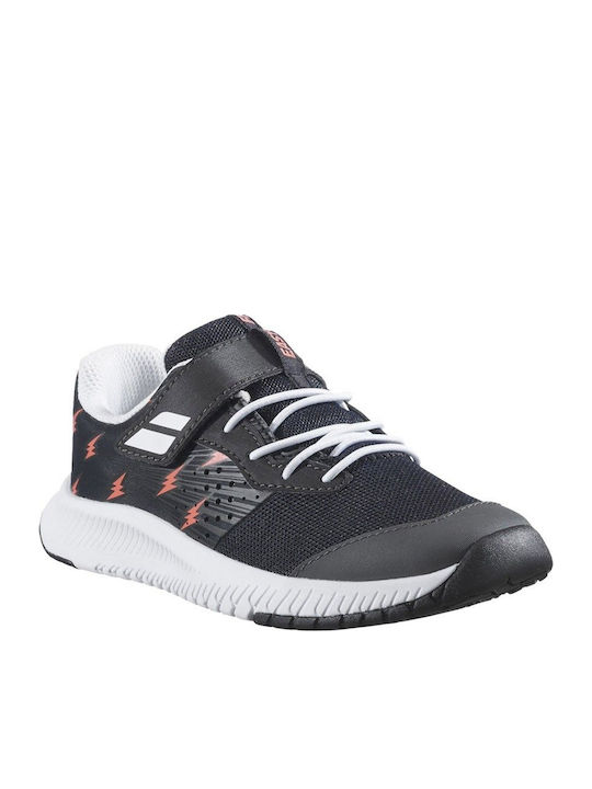 Pulsion Kids Sports Shoes Running with Hoop & Loop Closure Black