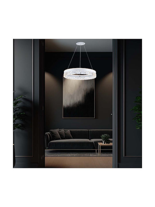 V-TAC Designer Pendant Light White LED with Warm White Light 50x122cm