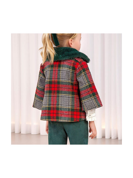 Abel & Lula Kids Coat Green.