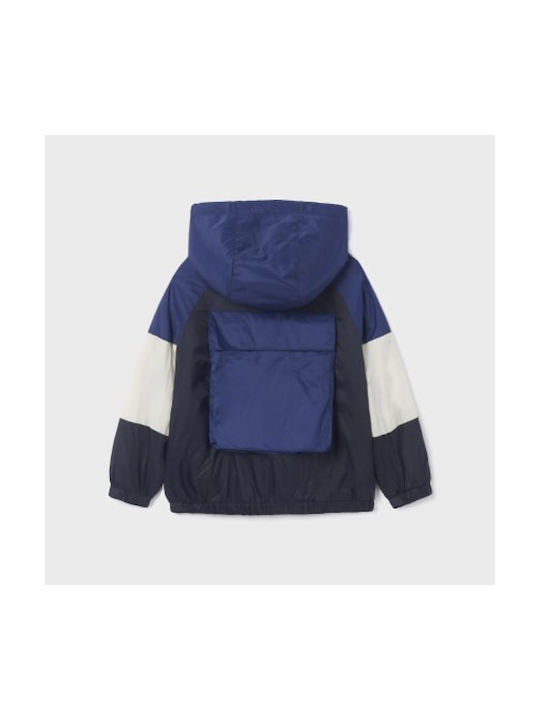 Mayoral Kids Quilted Jacket Windproof Navy Blue