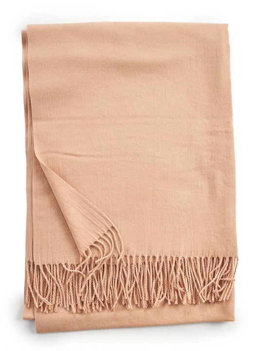 Verde Women's Wool Scarf Beige