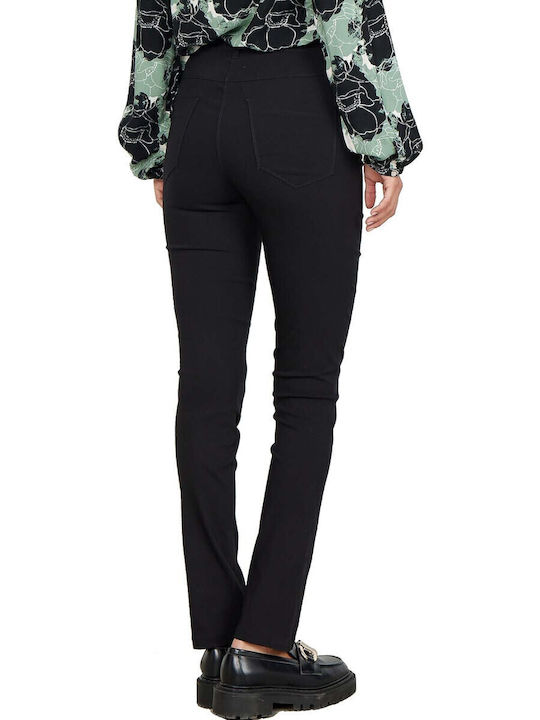 Soya Concept Women's Fabric Trousers Slim Fit Black