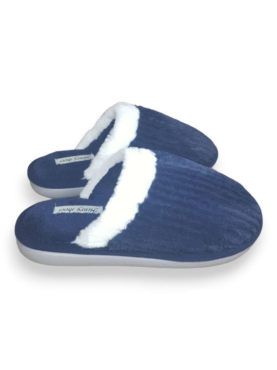 Jomix Winter Women's Slippers in Blue color