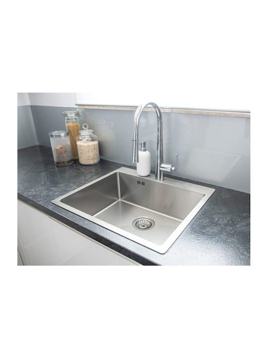 Laveo Drop-In Sink Inox W59xD51cm Silver