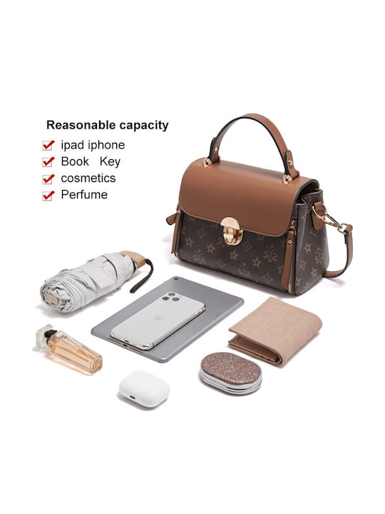 Leather Women's Bag Handbag Brown