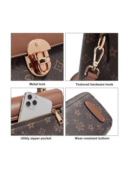 Leather Women's Bag Handbag Brown