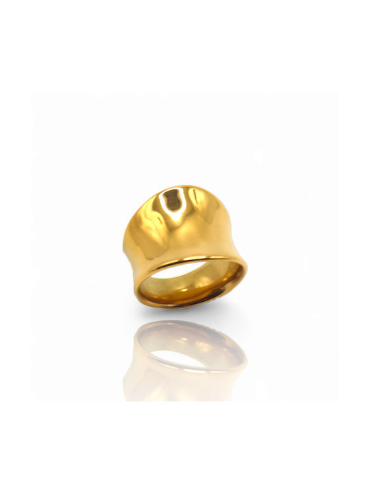 Women's Gold Plated Steel Ring