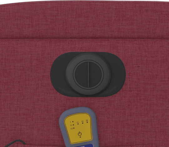 Relaxsessel Friseurwaschbecken mit Fußhocker Bordeaux 74x89x100cm