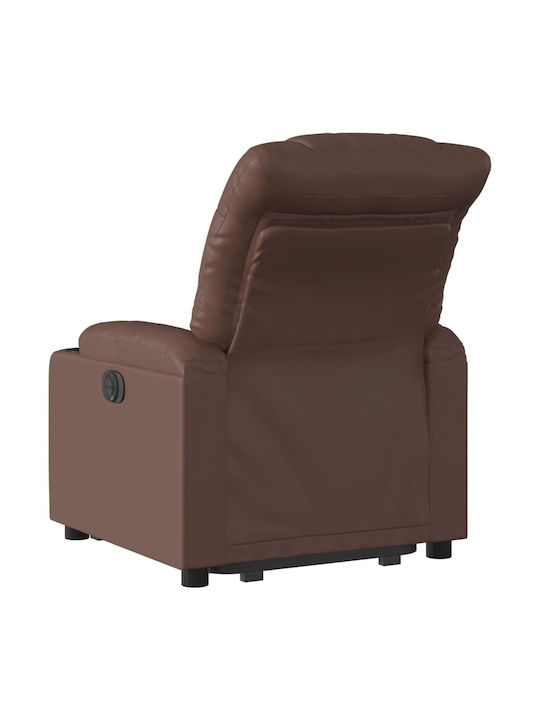 Fotoliu Relax cu Puf din Piele Ecologică Synthetic Leather 75.5x93x99.5cm
