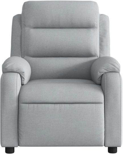 Fotoliu Relax cu Puf Gri deschis 75x92.5x100cm