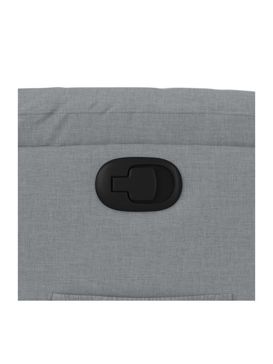 Relaxsessel mit Fußhocker Light Grey 75x92.5x100cm