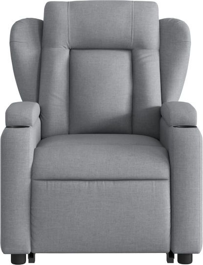 Fotoliu Relax cu Puf Gri deschis 77x94.5x100cm