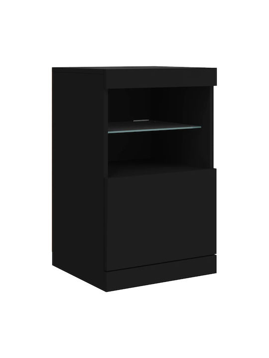 Sideboard Wooden Black 41x37x67cm